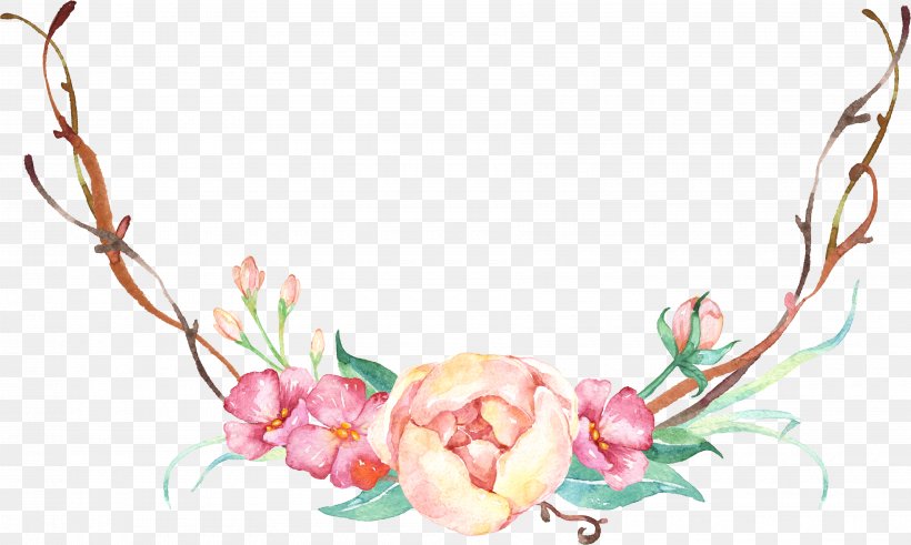 Watercolor Painting Tattoo Art Clip Art, PNG, 3600x2159px, Watercolor Painting, Abziehtattoo, Art, Blossom, Branch Download Free