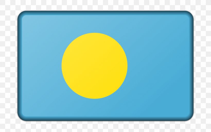 Flag Of Palau, PNG, 1000x625px, Palau, Banner, Drawing, Electric Blue, Flag Download Free
