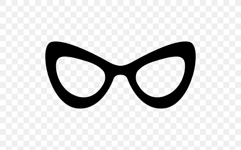 Cat Eye Glasses Monocle, PNG, 512x512px, Glasses, Black, Black And White, Cat Eye Glasses, Eye Download Free