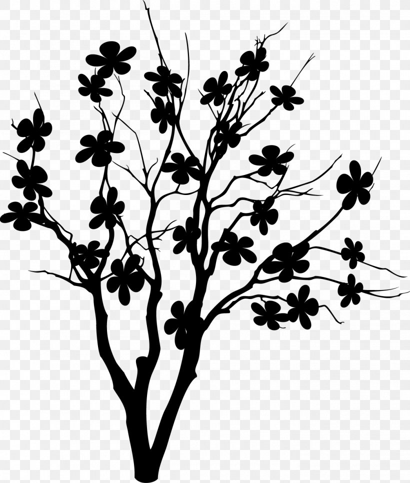 Twig Plant Stem Flower Leaf Line, PNG, 1414x1667px, Twig, Blackandwhite, Botany, Branch, Flower Download Free
