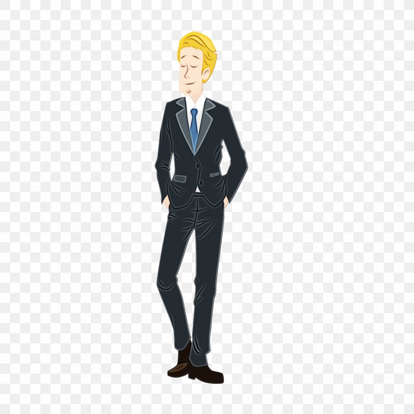 Tuxedo Standing, PNG, 1500x1500px, Tuxedo, Animation, Behavior, Businessperson, Cartoon Download Free