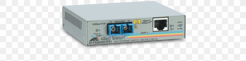 Allied Telesis Fiber Media Converter Multi-mode Optical Fiber Fast Ethernet, PNG, 1200x298px, Allied Telesis, Computer Network, Data Transfer Rate, Electronic Device, Electronics Download Free