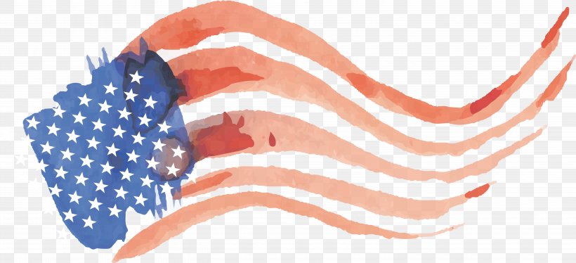 Flag Of The United States, PNG, 5667x2588px, Watercolor, Cartoon, Flower, Frame, Heart Download Free