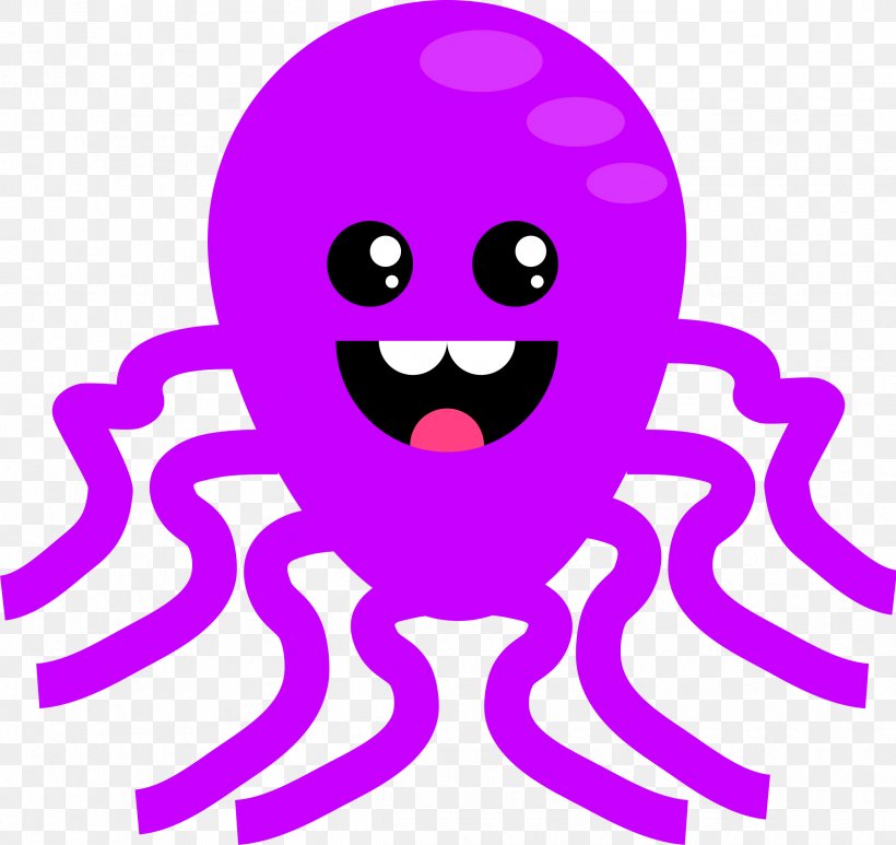 Octopus T-shirt Purple Clip Art, PNG, 2395x2259px, Watercolor, Cartoon, Flower, Frame, Heart Download Free