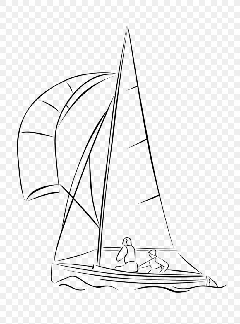 Sailing Sailboat Clip Art, PNG, 958x1291px, Sailing, Area, Artwork, Black And White, Boat Download Free