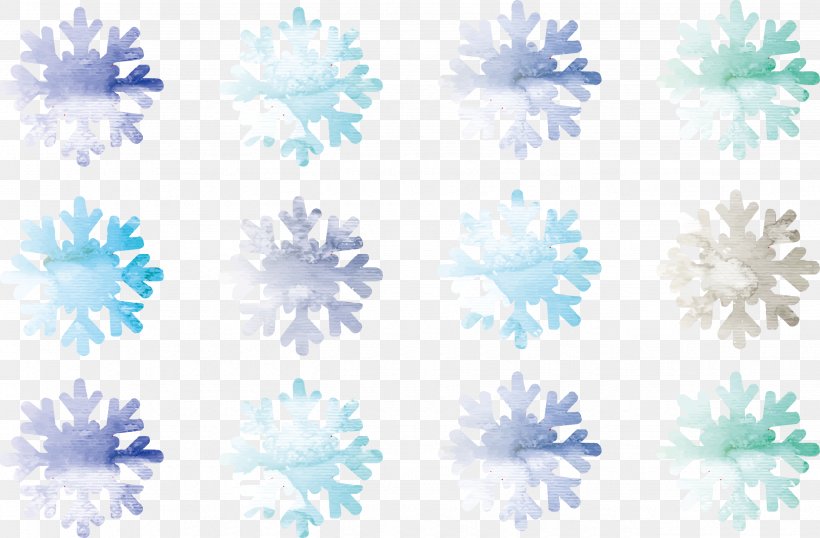Watercolor Painting Snowflake Drawing, PNG, 2655x1745px, Watercolor Painting, Aqua, Art, Blue, Drawing Download Free