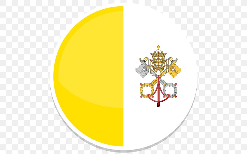 Flag Of Vatican City Papal States National Flag, PNG, 512x512px, Vatican City, Area, Brand, Crest, Ensign Download Free