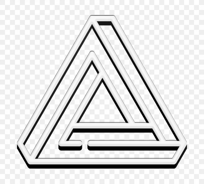 Hipster Style Icon Triangular Icon Impossible Triangle Icon, PNG, 984x888px, Black And White, Black, Geometry, Line, Mathematics Download Free