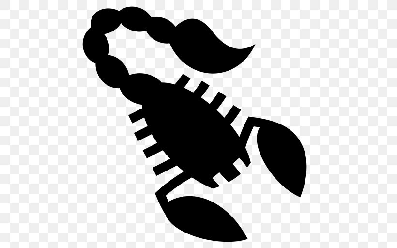 Scorpion Clip Art, PNG, 512x512px, Scorpion, Animal, Artwork, Astrological Sign, Black And White Download Free