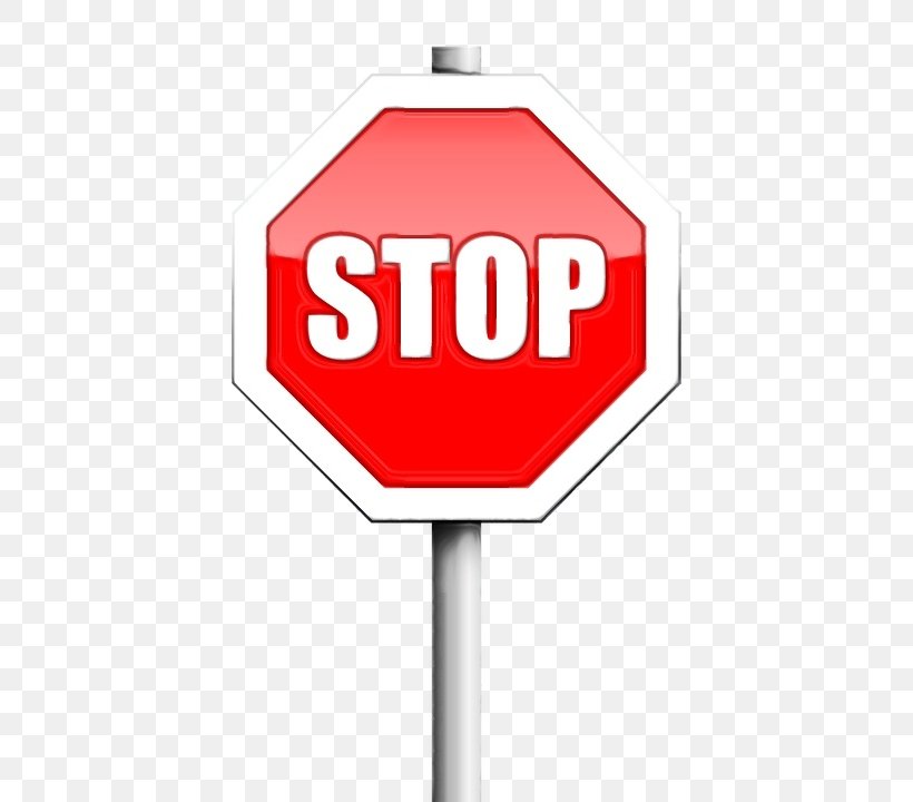 Stop Sign, PNG, 720x720px, Watercolor, Logo, Paint, Sign, Signage ...