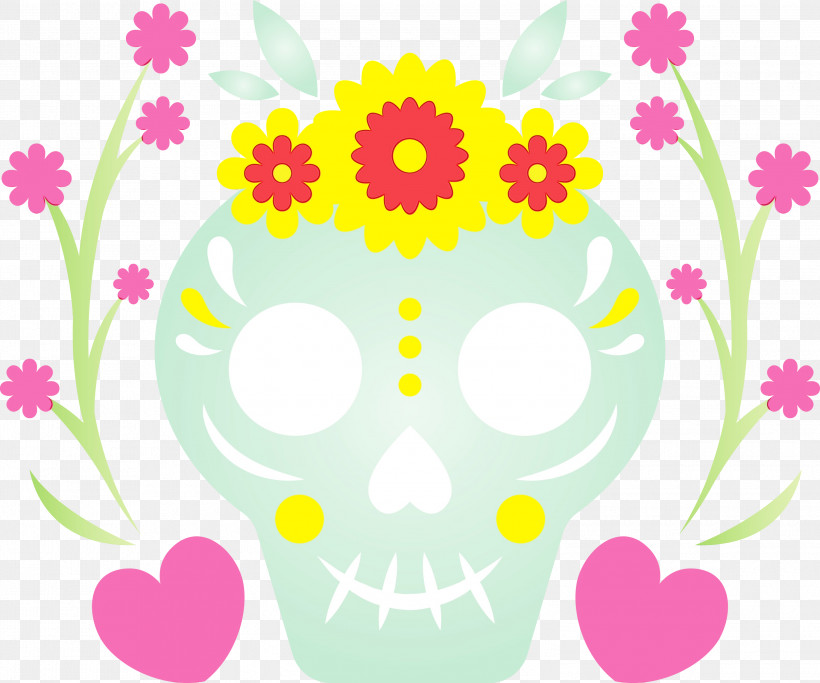 Floral Design, PNG, 3000x2501px, Day Of The Dead, Area, Circle, D%c3%ada De Muertos, Floral Design Download Free