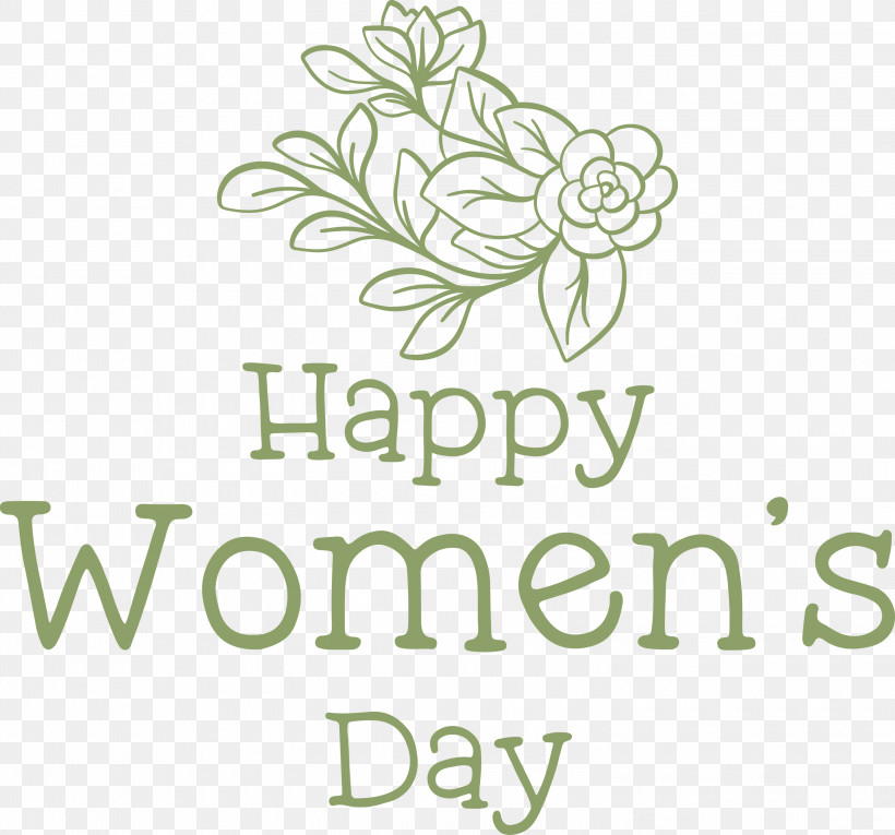 Happy Womens Day Womens Day, PNG, 3000x2801px, Happy Womens Day, Cut Flowers, Floral Design, Flower, Green Download Free