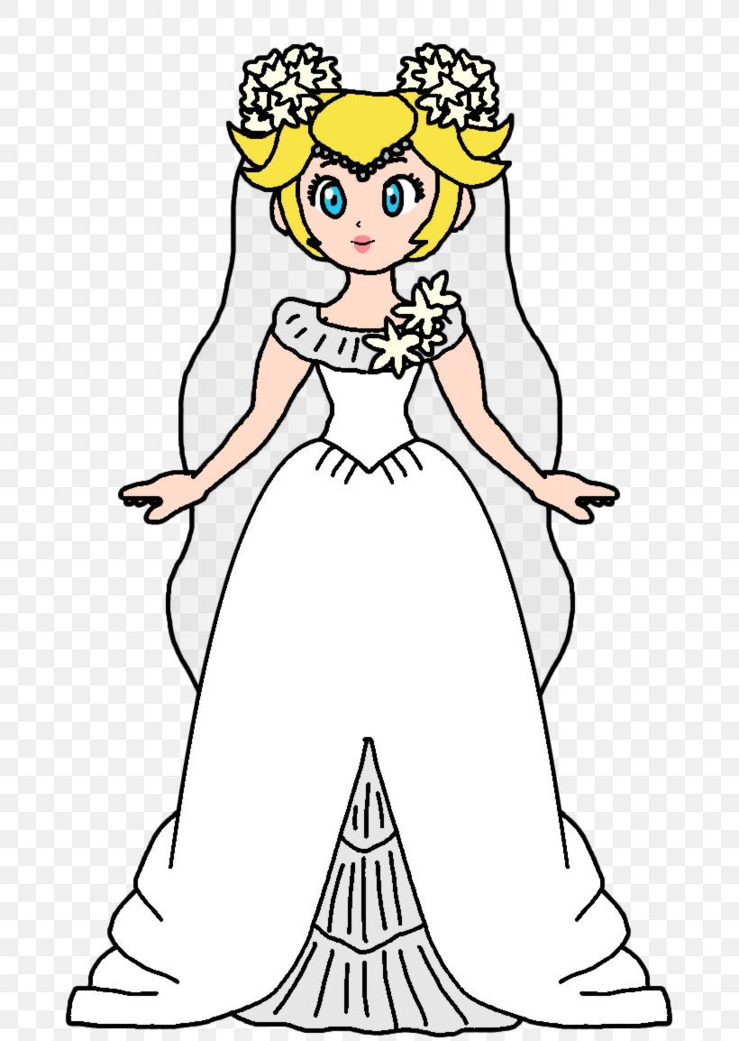 Wedding Dress Princess Peach Super Mario Odyssey Clothing, PNG, 749x1154px, Watercolor, Cartoon, Flower, Frame, Heart Download Free