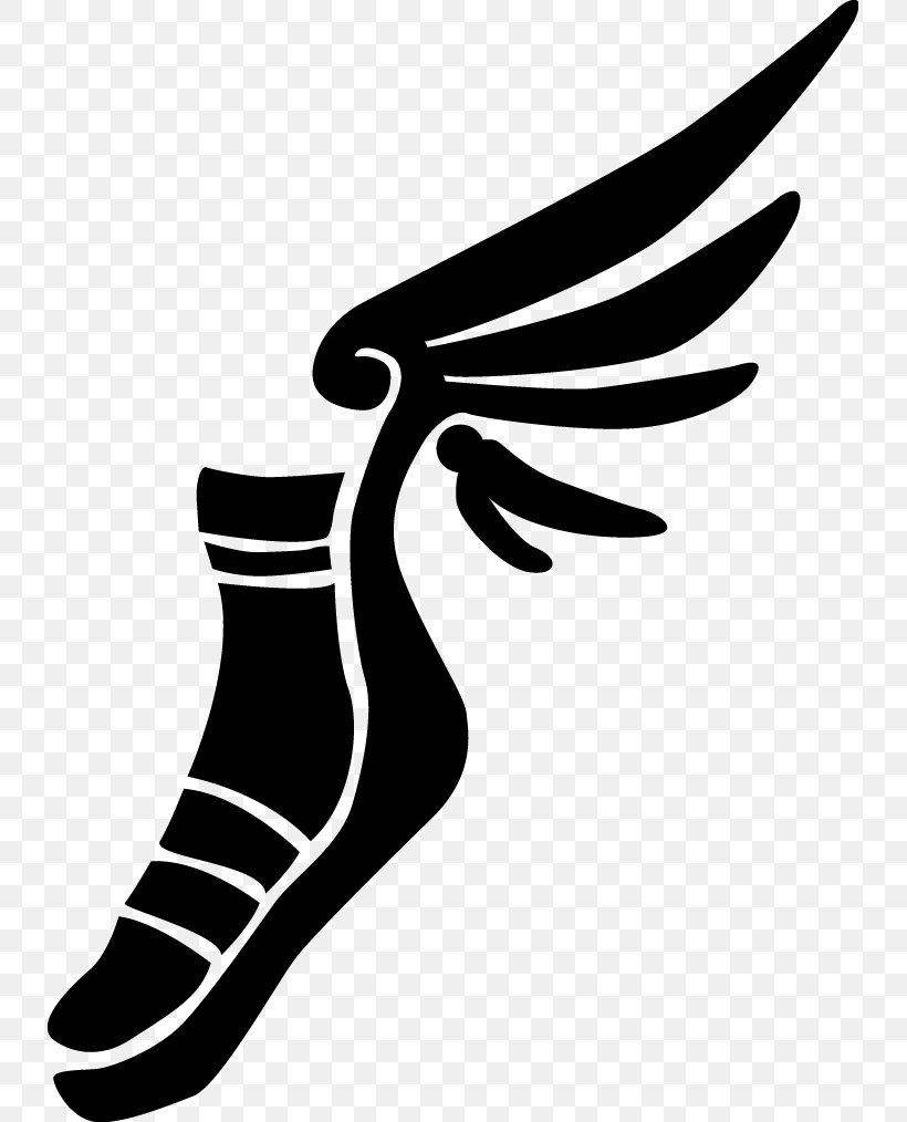 Hermes Talaria Winged Helmet Sandal Shoe, PNG, 733x1014px, Hermes, Blackandwhite, Boot, Footwear, Greek Mythology Download Free