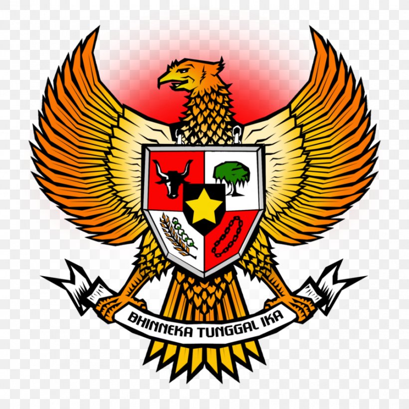 National Emblem Of Indonesia Pancasila Garuda Indonesian, PNG, 894x894px, National Emblem Of Indonesia, Artwork, Beak, Bird, Brand Download Free