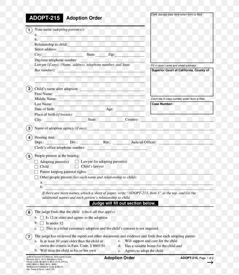 Adoption Paper Form Family Court, PNG, 728x943px, Adoption, Area, Child, Court, Document Download Free