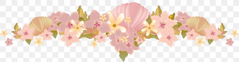 Vignette Flower Floral Design, PNG, 1600x418px, Vignette, Branch, Digital Image, Flora, Floral Design Download Free