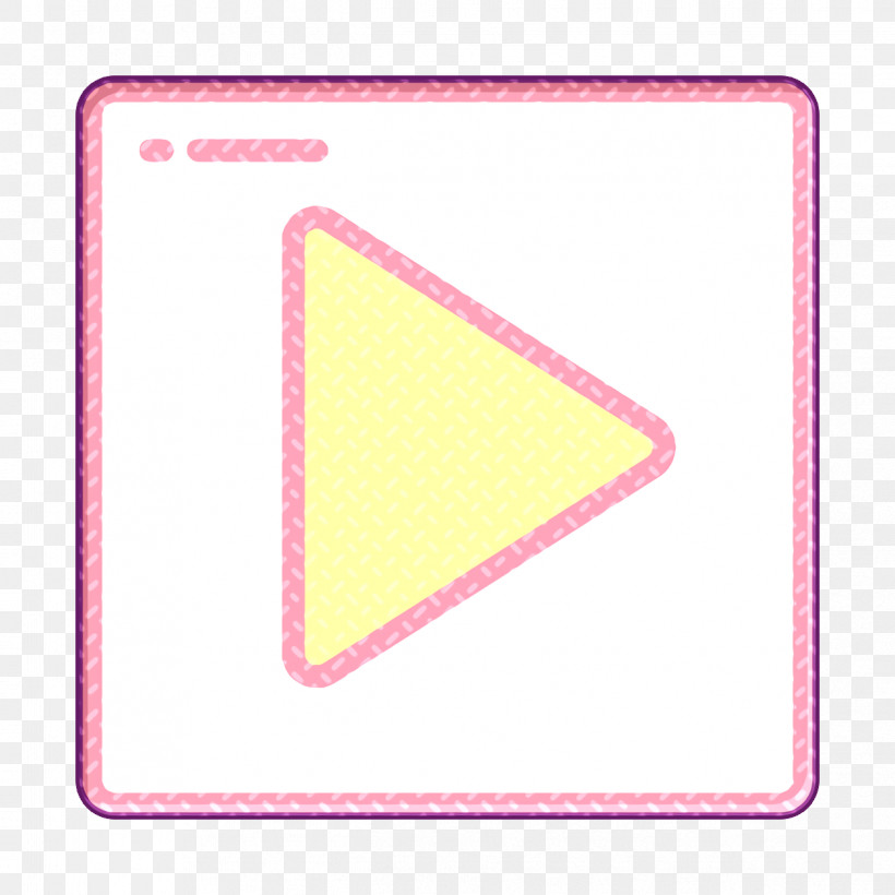 Play Icon UI Icon Right Icon, PNG, 1244x1244px, Play Icon, Label, Pink, Rectangle, Right Icon Download Free