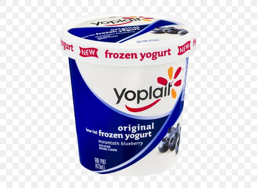 Cream Frozen Yogurt Yoplait Yoghurt, PNG, 600x600px, Cream, Blueberry, Dairy Product, Fat, Flavor Download Free
