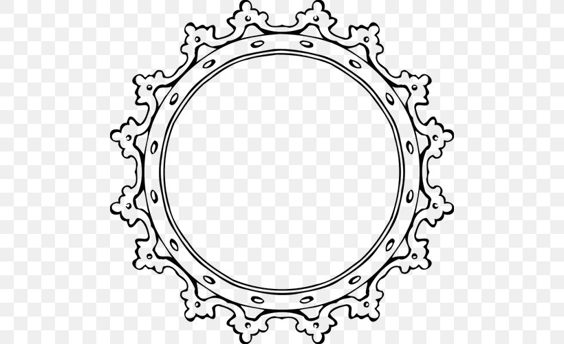 Picture Frames Black And White Clip Art, PNG, 500x500px, Picture Frames, Area, Black And White, Body Jewelry, Decorative Arts Download Free
