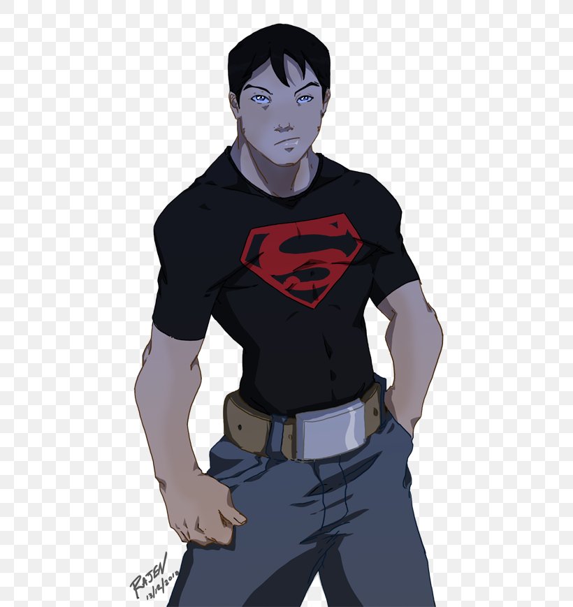 Superboy Superman Young Justice Robbie Fan Art, PNG, 530x869px, Superboy, Arm, Art, Black Hair, Cartoon Download Free