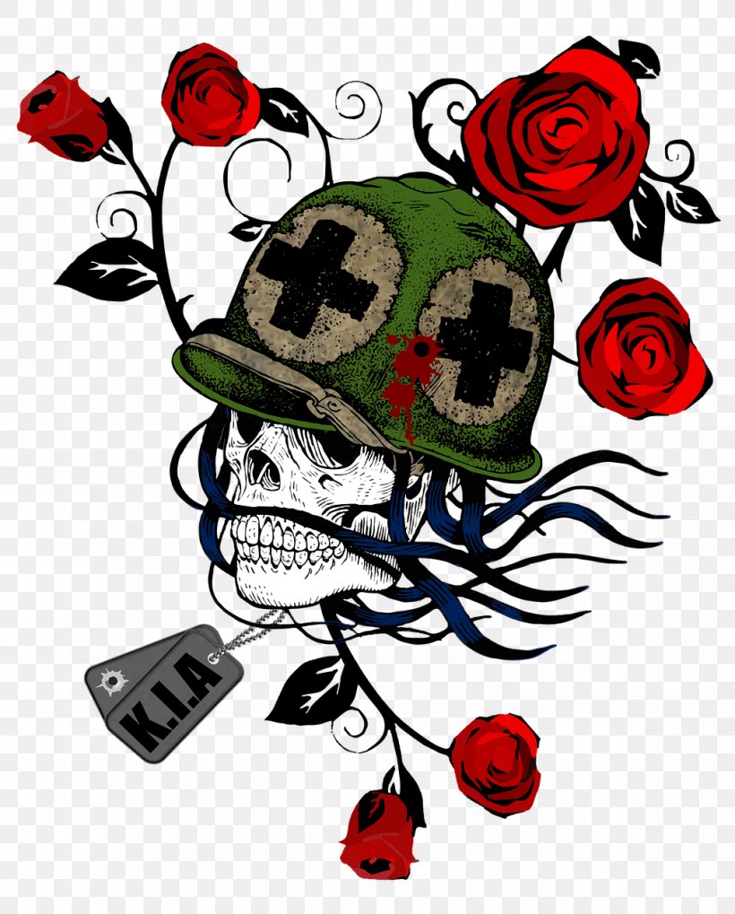 T-shirt Rose Skull Pixabay, PNG, 1030x1280px, Tshirt, Art, Death, Flower, Paper Download Free