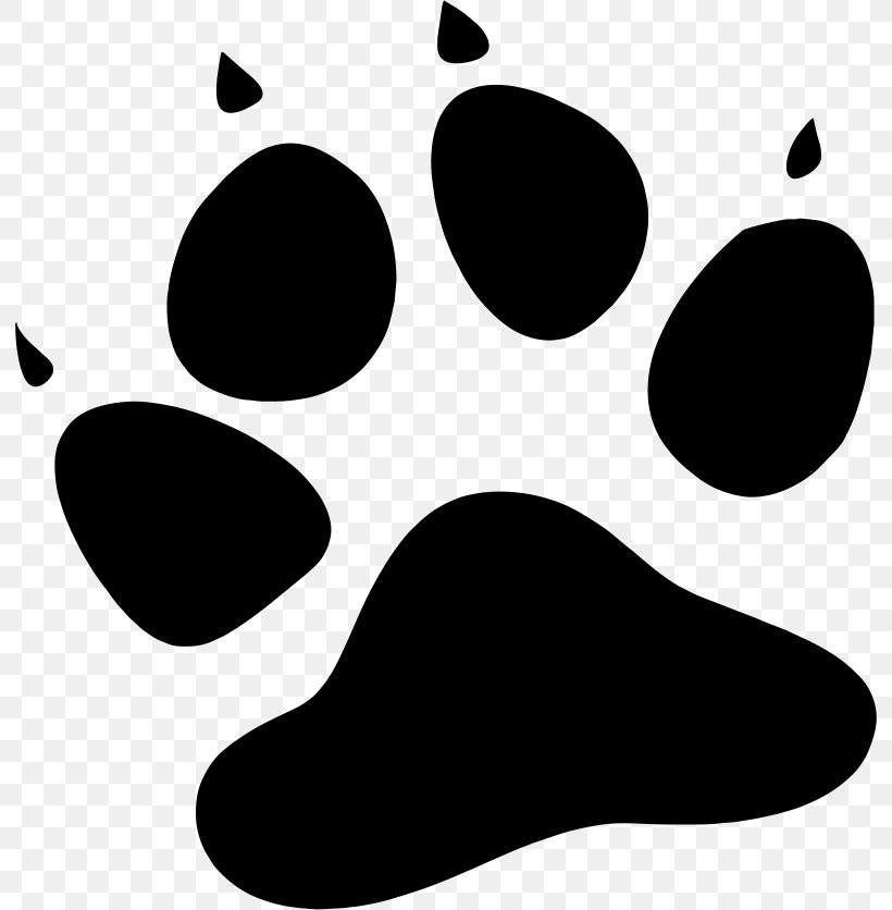 Cat Tiger Paw Stencil Clip Art, PNG, 792x836px, Cat, Animal Track, Black, Black And White, Dog Download Free