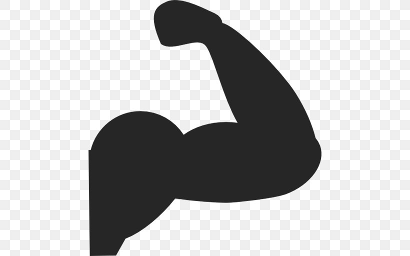 Muscle Clip Art, PNG, 512x512px, Muscle, Arm, Black, Black And White, Bodybuilding Download Free