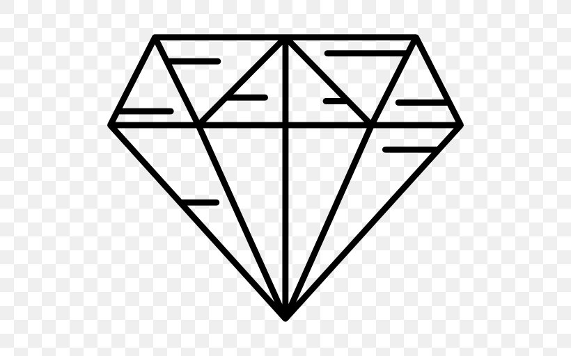 Diamond Drawing Gemstone Stock Photography, PNG, 512x512px, Diamond, Area, Black, Black And White, Drawing Download Free