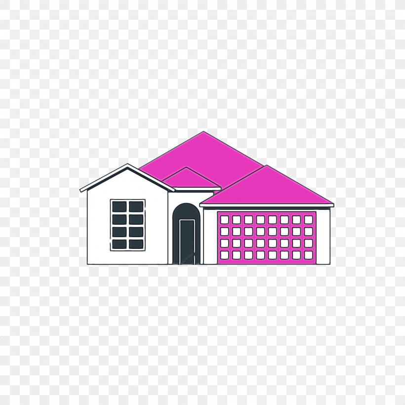 Logo Façade Line Font Shed, PNG, 2000x2000px, Watercolor, Geometry, Line, Logo, Magenta Download Free