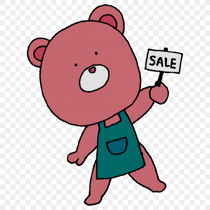 Teddy Bear, PNG, 2000x2000px, Shopping Cartoon, Bears, Character, Copyright Notice, Drawing Download Free