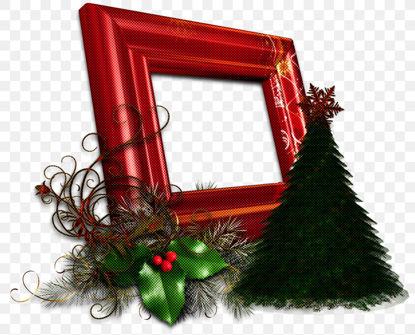 Picture Frame, PNG, 800x662px, Picture Frame, Christmas, Christmas Decoration, Christmas Eve, Fir Download Free