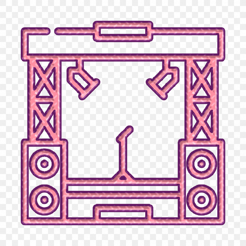Stage Icon Concert Icon Music Festival Icon, PNG, 1244x1244px, Stage Icon, Concert Icon, Geometry, Line, Mathematics Download Free