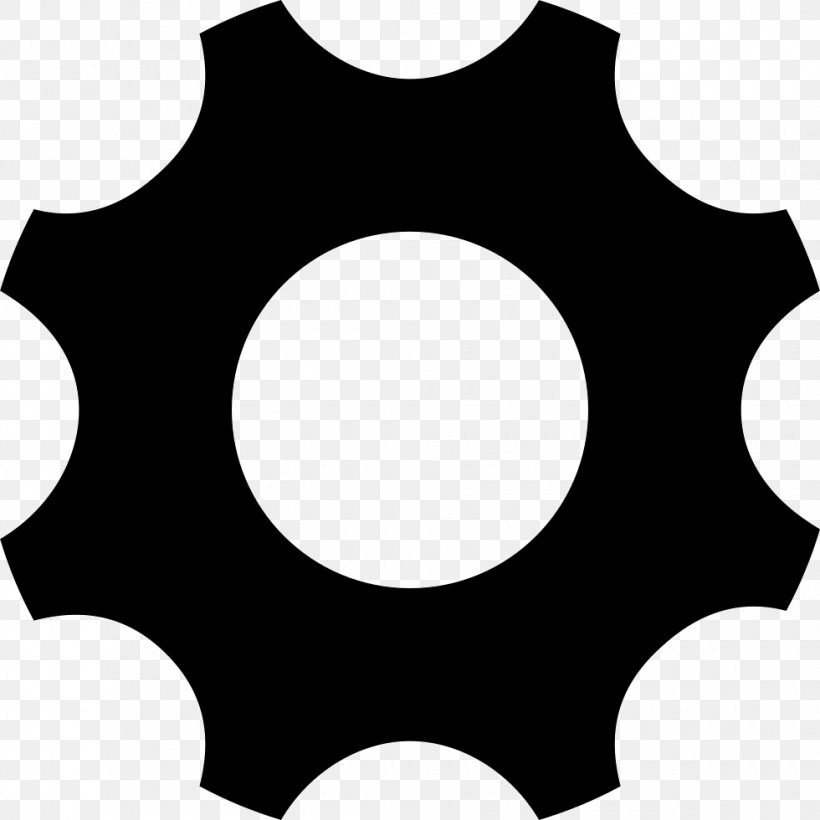 Gear, PNG, 980x980px, Gear, Black, Black And White, Data Compression, Flat Design Download Free