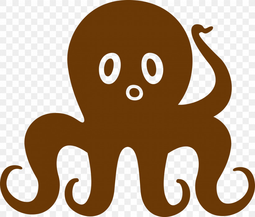 Octopus, PNG, 3000x2559px, Octopus, Biology, Cartoon, Geometry, Line Download Free