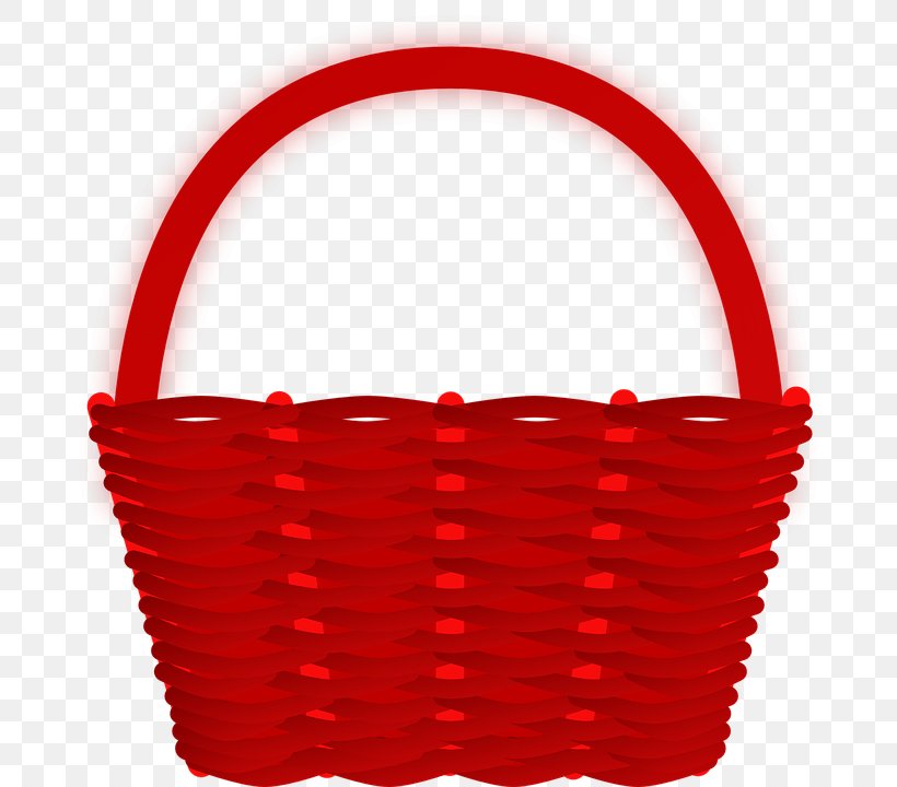 Red Basket Clip Art, PNG, 740x720px, Red, Basket, Easter Basket, Einkaufskorb, Red Easter Egg Download Free