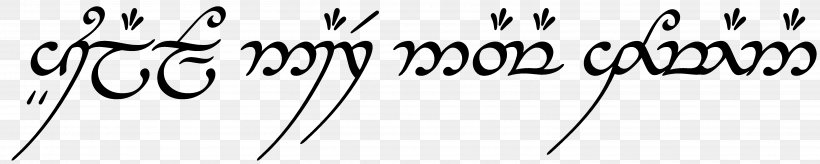 The Lord Of The Rings Quenya Gandalf Elvish Languages Sauron, PNG, 6090x1218px, Lord Of The Rings, All That Is Gold Does Not Glitter, Black, Black And White, Calligraphy Download Free
