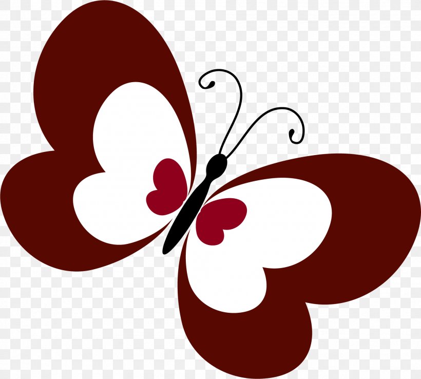 Butterfly Drawing Clip Art, PNG, 1901x1711px, Butterfly, Architecture, Drawing, Flower, Heart Download Free