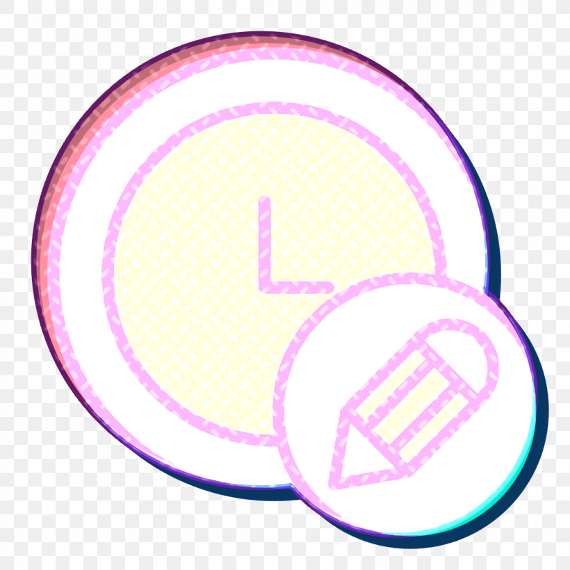 Creative Icon Time And Date Icon Pencil Icon, PNG, 1090x1090px, Creative Icon, Circle, Neon, Number, Pencil Icon Download Free