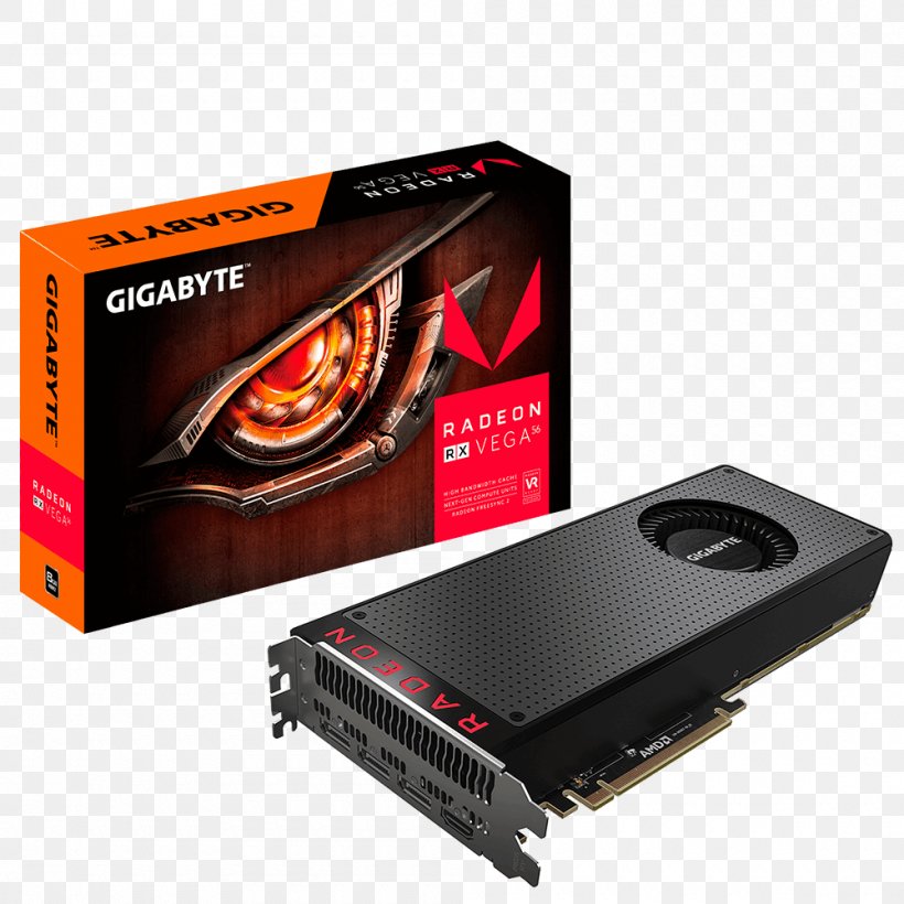 Graphics Cards & Video Adapters MSI Radeon RX Vega 56 AMD Vega Gigabyte Technology, PNG, 1000x1000px, Graphics Cards Video Adapters, Amd Gigabyte Radeon Rx Vega 64 8g, Amd Radeon 500 Series, Amd Radeon Rx Vega 64, Amd Vega Download Free