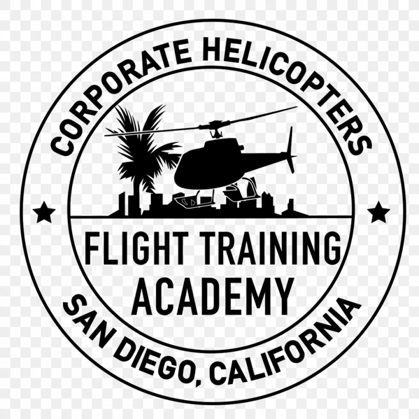 Helicopter Flight Training Aviation, PNG, 1000x1000px, Helicopter, Area, Aviation, Black And White, Brand Download Free