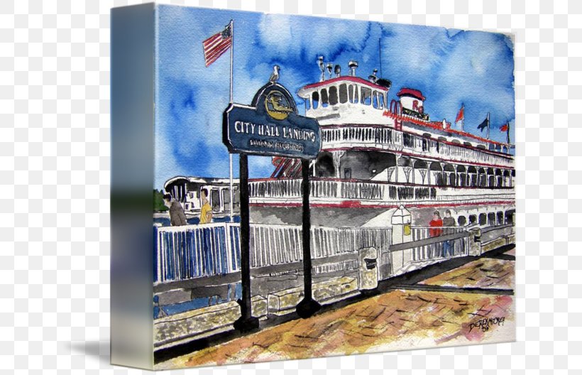 Advertising Savannah River Gallery Wrap Painting, PNG, 650x528px, Advertising, Art, Boat, Canvas, Coasters Download Free