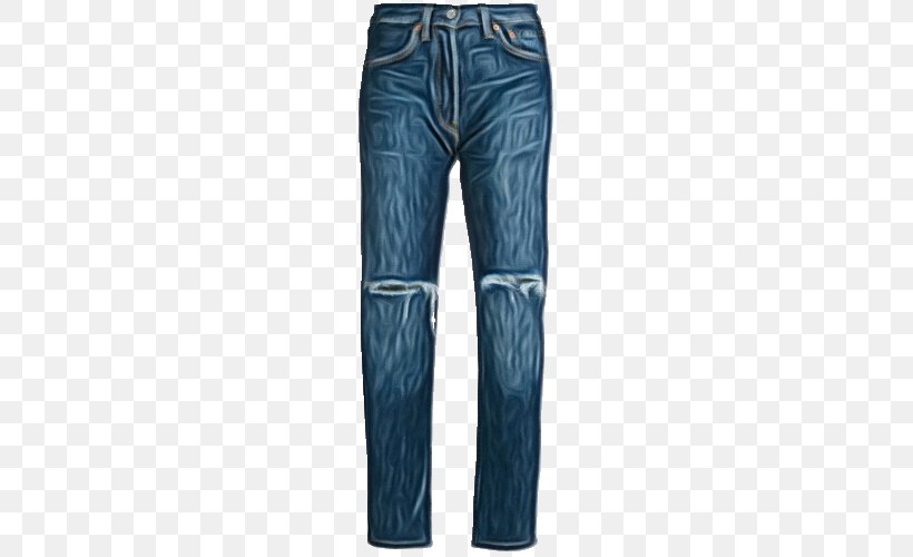 Denim Jeans Clothing Blue Pocket, PNG, 500x500px, Watercolor, Blue, Clothing, Denim, Jeans Download Free