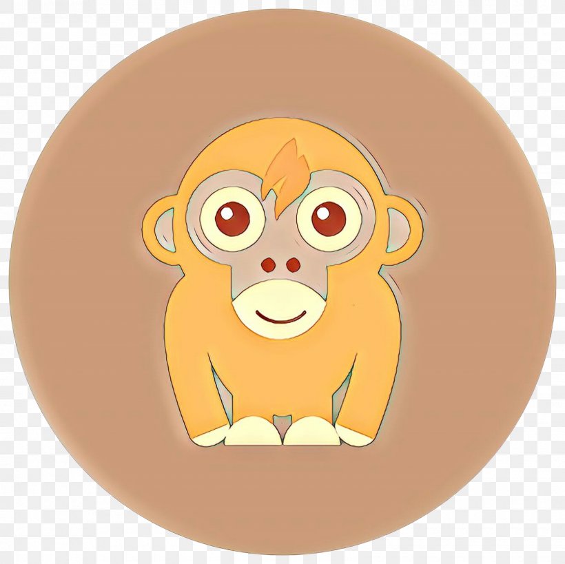 Cartoon Head Yellow Plate Tableware, PNG, 1600x1600px, Cartoon, Head, Old World Monkey, Plate, Tableware Download Free