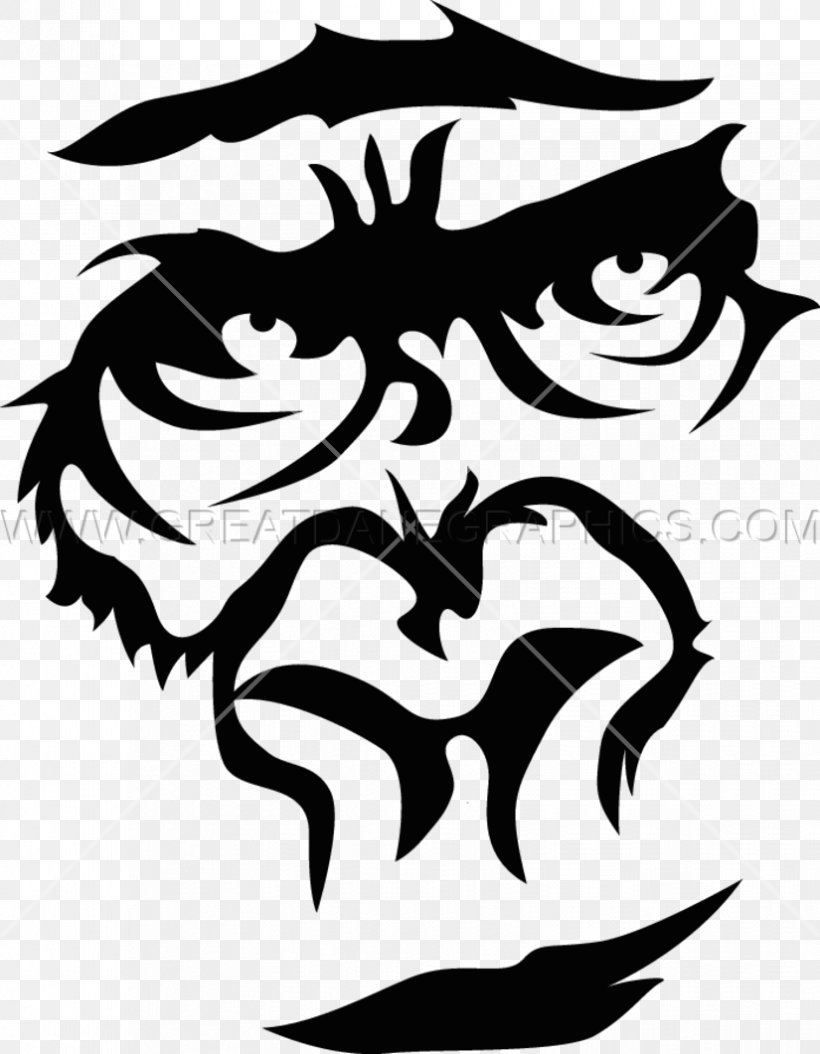 Gorilla, PNG, 825x1061px, Gorilla, Art, Autocad Dxf, Black And White, Fictional Character Download Free