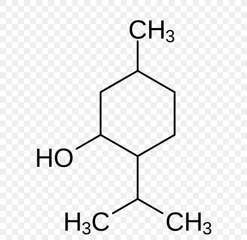 Menthol Thujone Limonene Monoterpene Koningic Acid, PNG, 620x797px, Menthol, Alcohol, Area, Black And White, Camphor Download Free