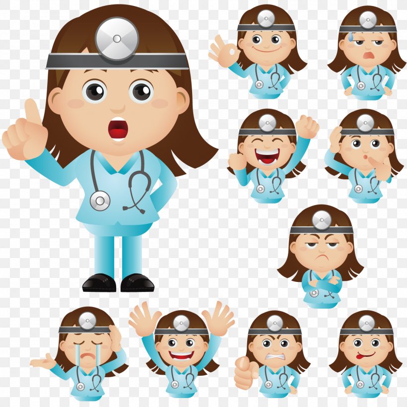 Physician Cartoon Clip Art, PNG, 1500x1500px, Physician, Cartoon, Cheek, Child, Communication Download Free