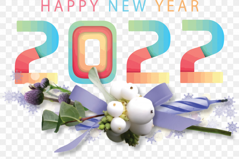 Happy 2022 New Year 2022 New Year 2022, PNG, 3000x2005px, Floral Design, Meter Download Free