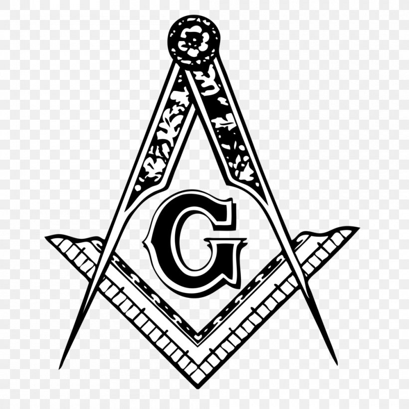 Square And Compasses Freemasonry Masonic Lodge Masonic Ritual And Symbolism Clip Art, PNG, 1000x1000px, Square And Compasses, Area, Black And White, Compass, Freemasonry Download Free