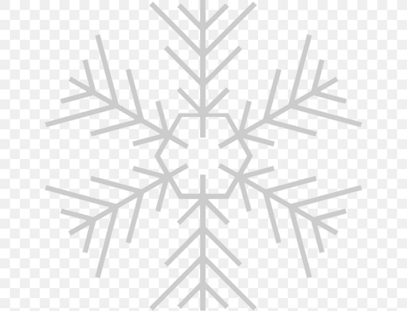 Vector Graphics Snowflake Illustration Royalty-free, PNG, 640x626px, Snowflake, American Larch, Blackandwhite, Branch, Christmas Day Download Free